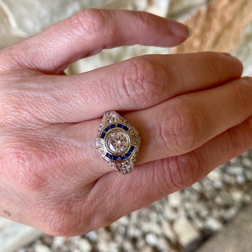 Stunning Art Deco Statement Ring - image 7